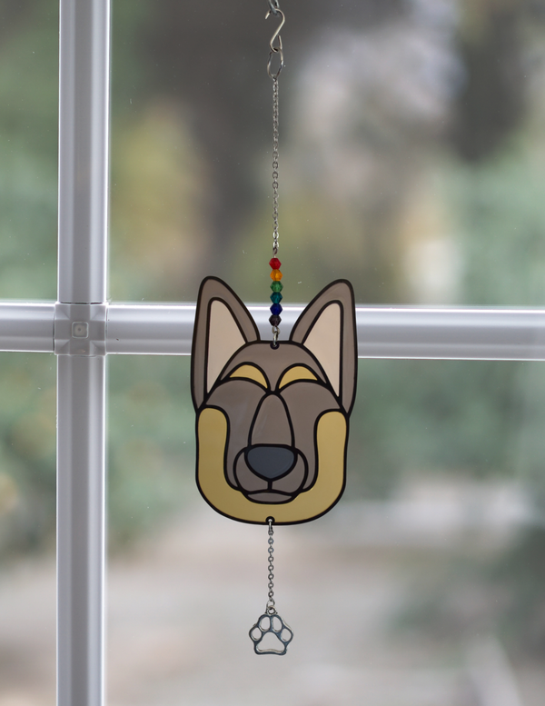 German Shepherd Sun Catcher