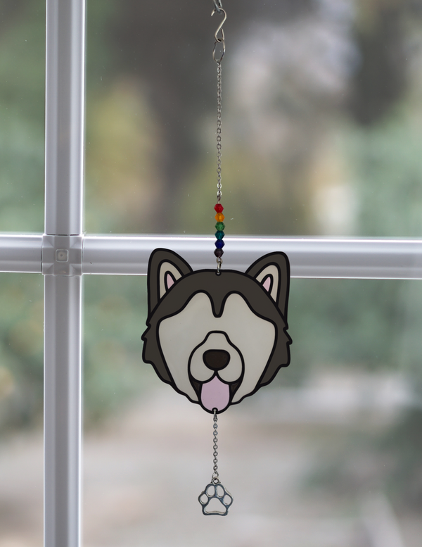 Alaskan Malamute Sun Catcher